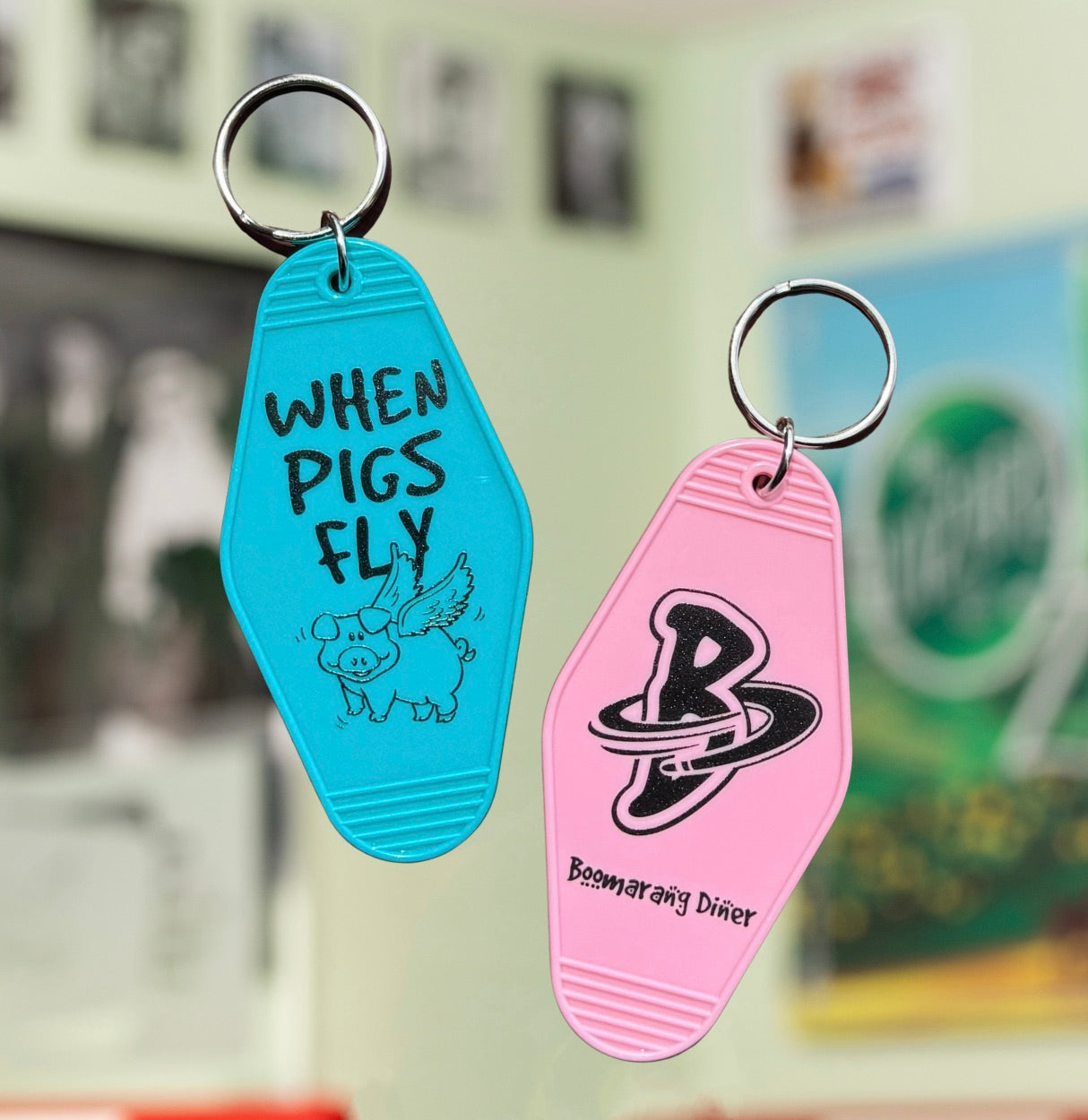 When Pigs Fly Keychain