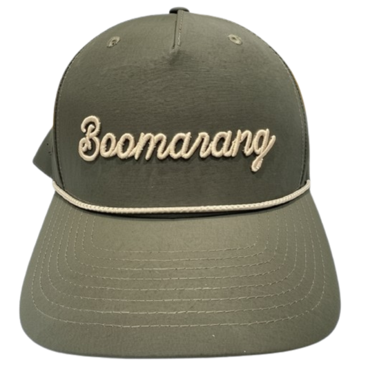 Richardson 355 Green Hat with Tan Boomarang Hat
