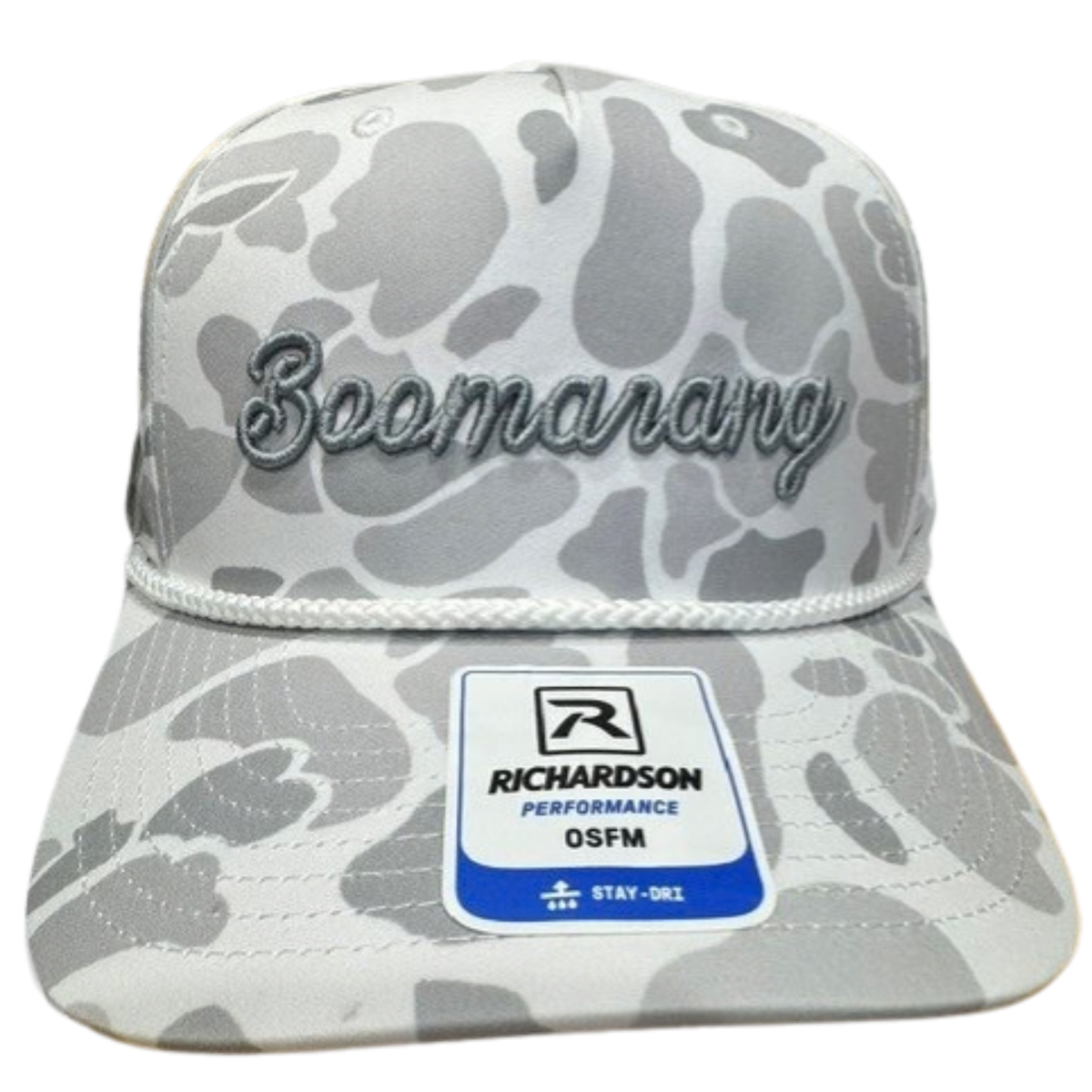 Blizzard Duck White & Gray Camo Hat
