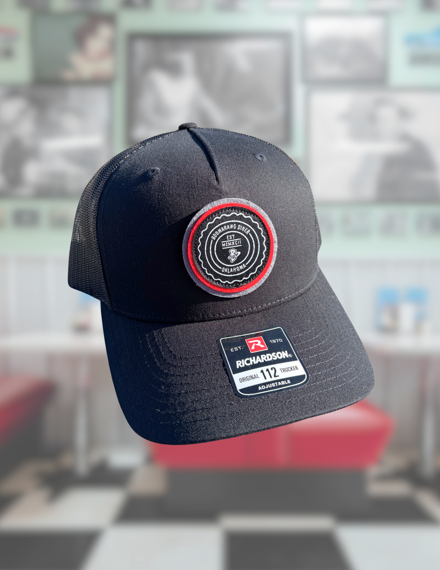 Black Richardson Hat With Patch