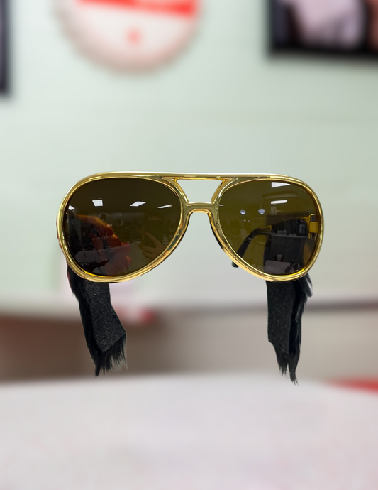 Gold Elvis Sunglasses