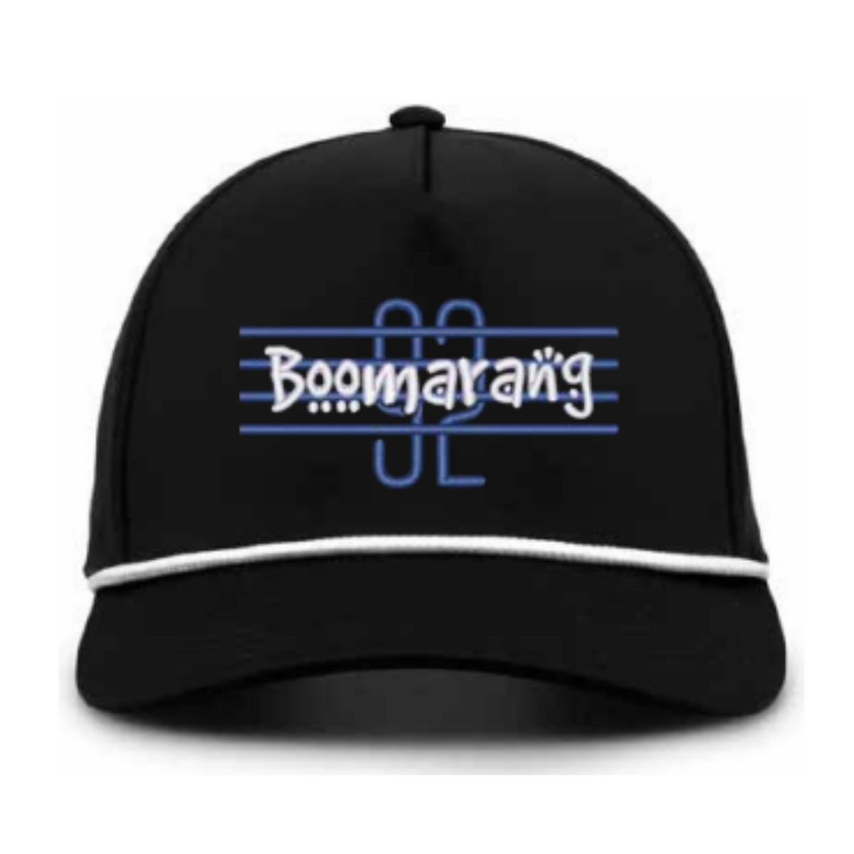OKC Blue Team Spirit NeoCool 5 Panel Black Snapback w/ White Rope